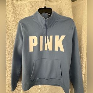 Periwinkle PINK Victorias Secret Quarter Zip
